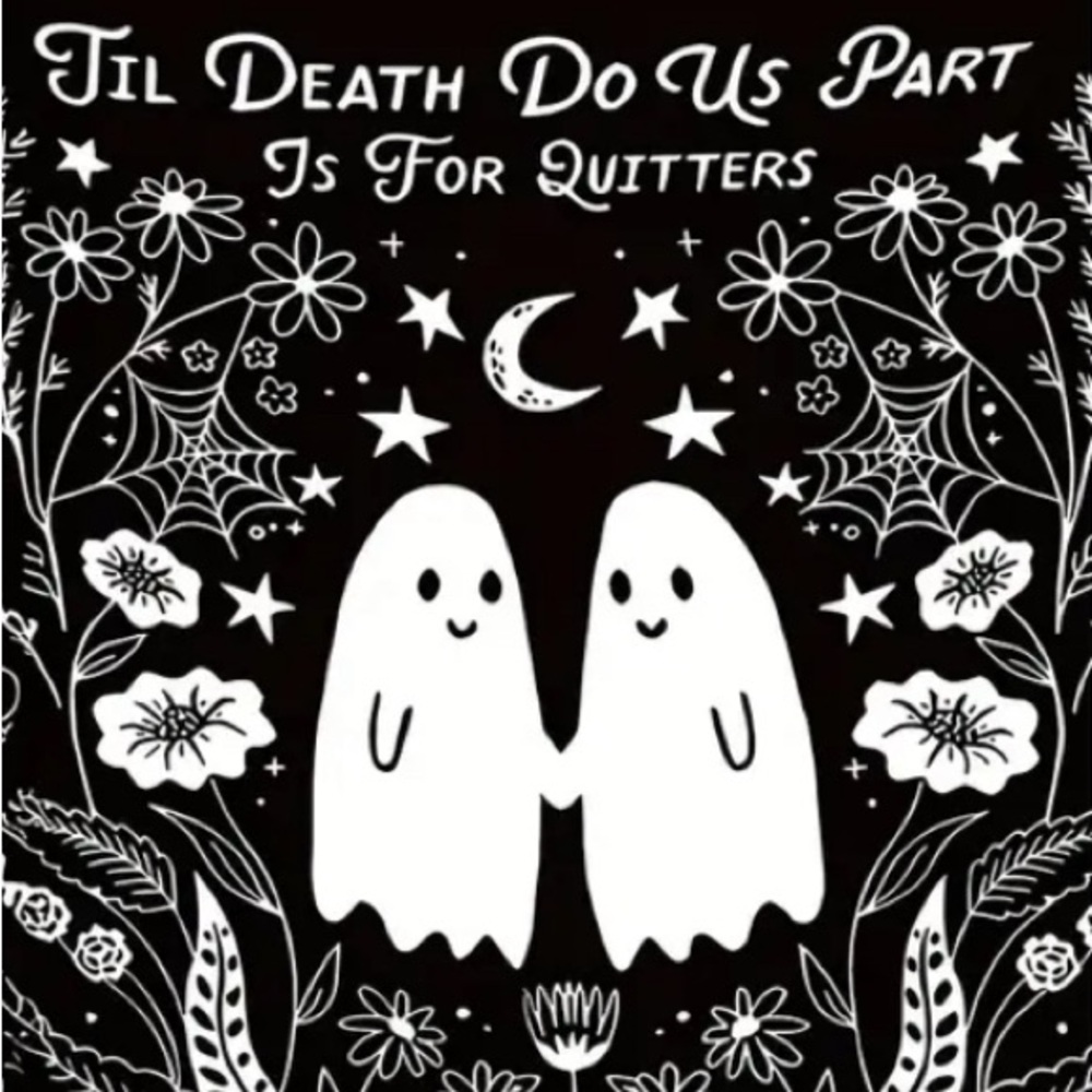 Black and White Ghost Art Print